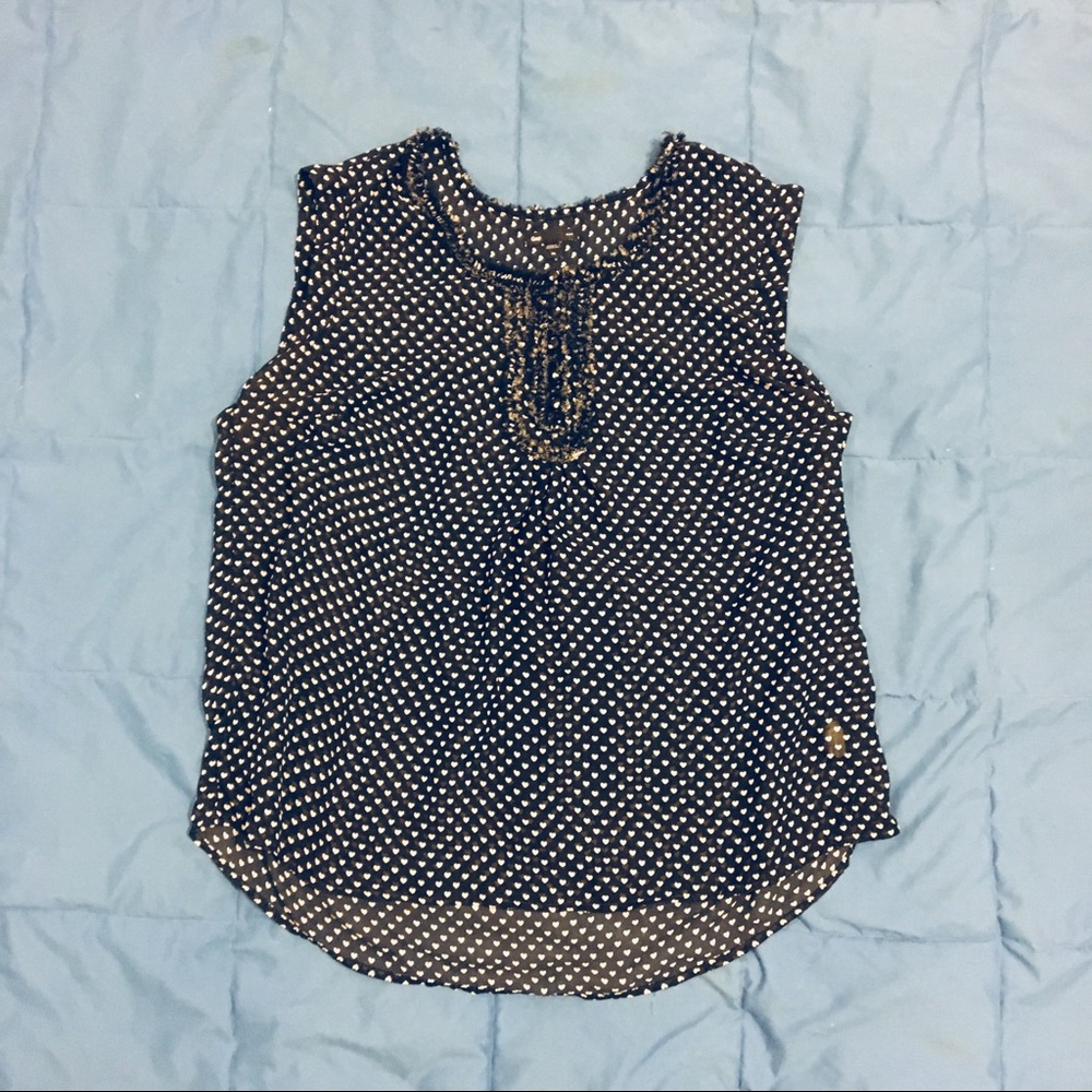 Sleeveless Heart Blouse